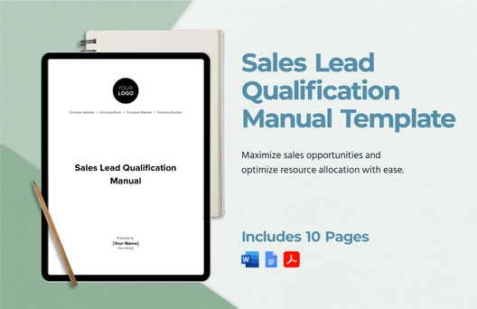 Sales Lead Qualification Manual Template