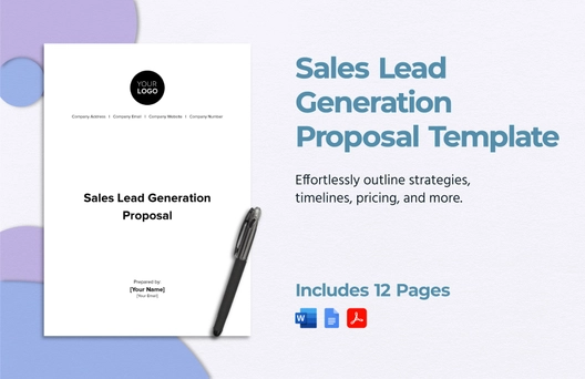 Sales Lead Generation Proposal Template