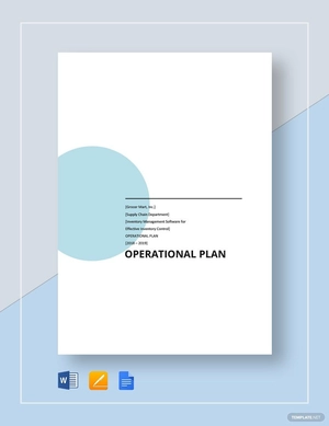 Basic Operational Plan Template