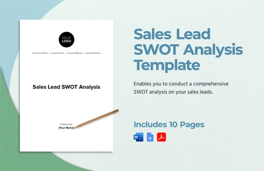 Sales Lead SWOT Analysis Template