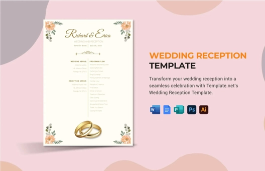 Wedding Reception Template