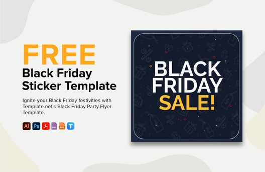 Black Friday Sticker Template