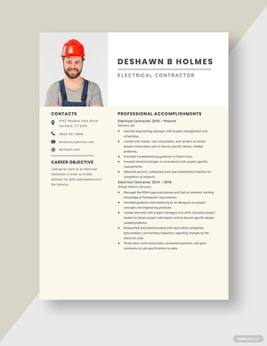 Electrical Contractor Resume