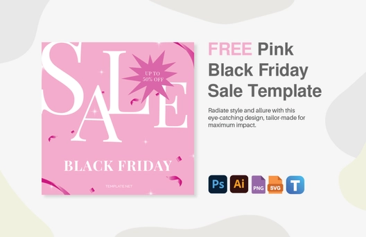 Pink Black Friday Sale Template