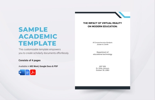 Sample Academic Paper Template