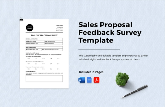 Sales Proposal Feedback Survey Template