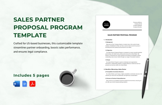 Sales Partner Proposal Program Template