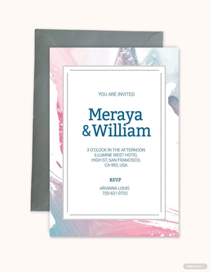 Marya Fall Wedding Invitation Template
