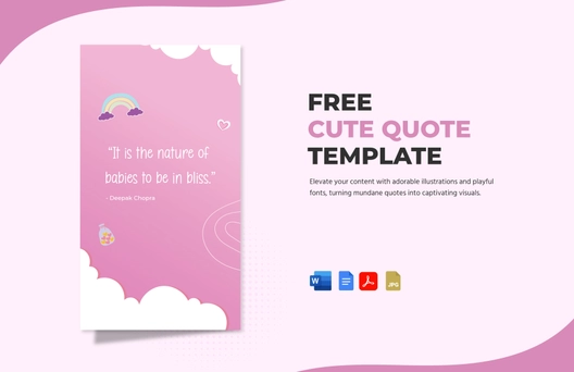 Cute Quote Template