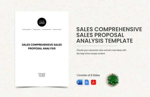 Sales Comprehensive Sales Proposal Analysis Template Sales Comprehensive Sales Proposal Analysis Template