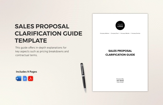 Sales Proposal Clarification Guide Template