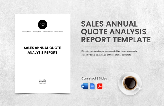 Sales Annual Quote Analysis Report Template