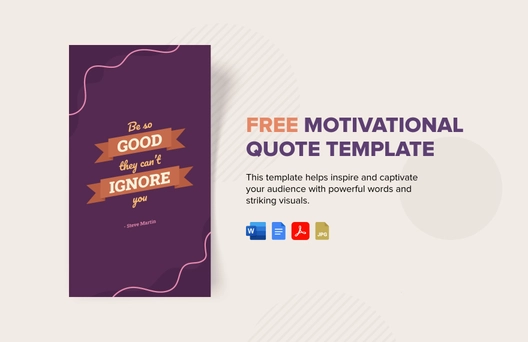 Motivational Quote Template