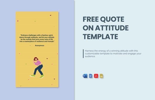 Quote on Attitude Template