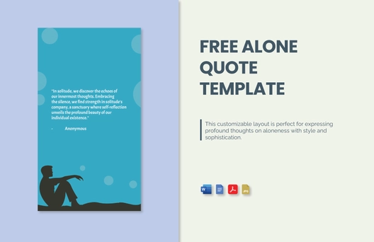 Alone Quote Template