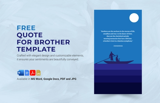 Quote for Brother Template