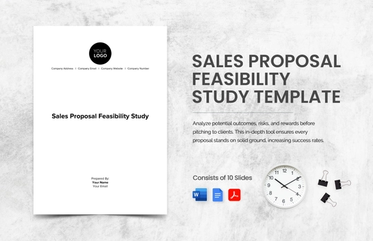 Sales Proposal Feasibility Study Template