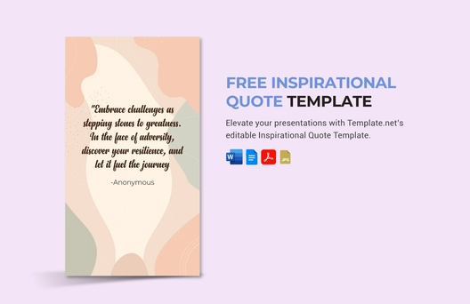 Inspirational Quote Template