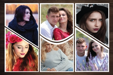 Free Collage Photo Frame Template to Edit Online