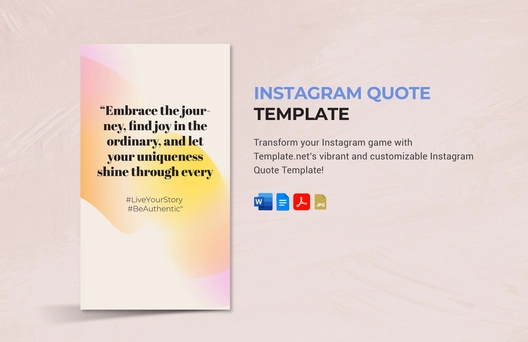 Instagram Quote Template