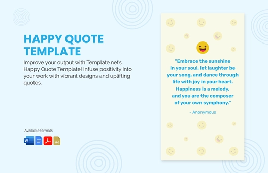 Happy Quote Template