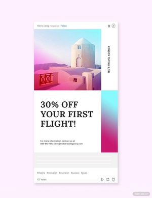 Elegant Travel Tumblr Post Template