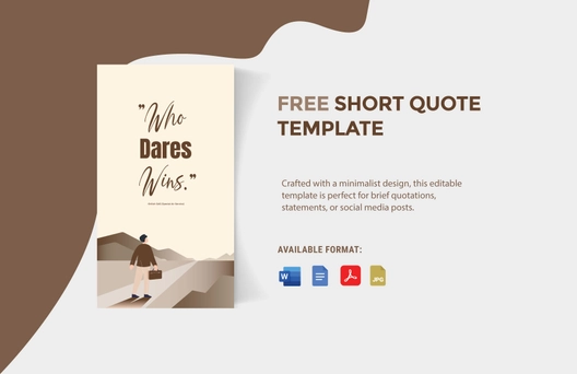 Short Quote Template