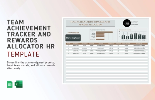 Team Achievement Tracker and Rewards Allocator HR Template