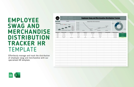 Employee Swag and Merchandise Distribution Tracker HR Template