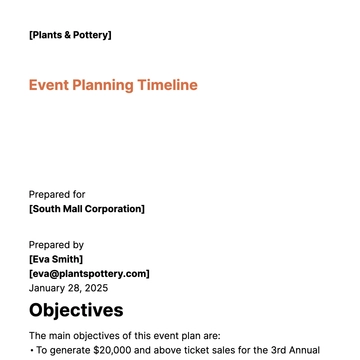 Free Event Planning Timeline Template to Edit Online