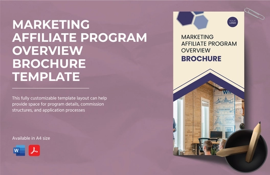Marketing Affiliate Program Overview Brochure Template