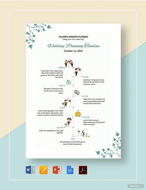 Wedding Planning Timeline Template