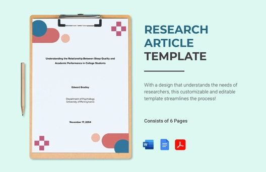 Research Article Template