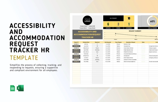 Accessibility and Accommodation Request Tracker HR Template