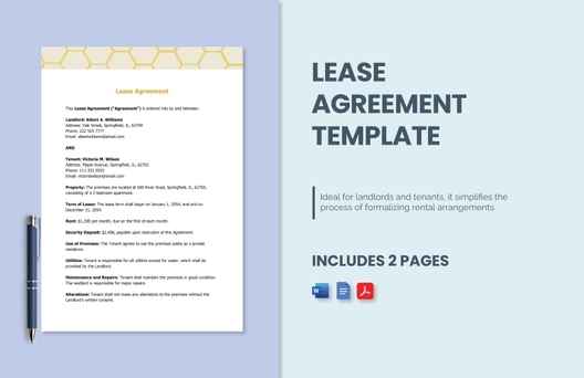 Lease Agreement Template