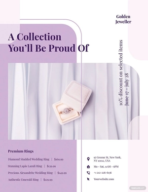 Creative Jewelry Store Flyer Template