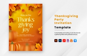 Thanksgiving Party Invitation Thanksgiving Party Invitation