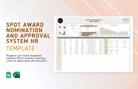 Spot Award Nomination and Approval System HR Template