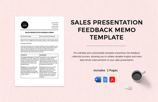 Sales Presentation Feedback Memo Template Sales Presentation Feedback Memo Template