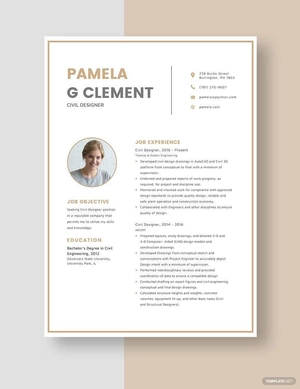 Civil Designer Resume