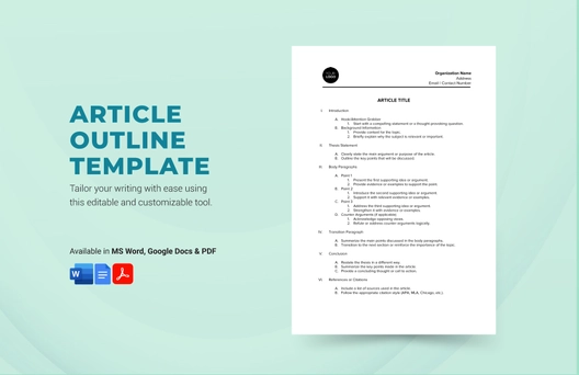 Article Outline Template