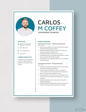 Compounding Technician Resume