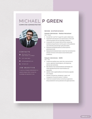 Computer Administrator Resume