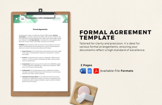 Formal Agreement Template