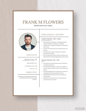 Computer Help Desk Resume