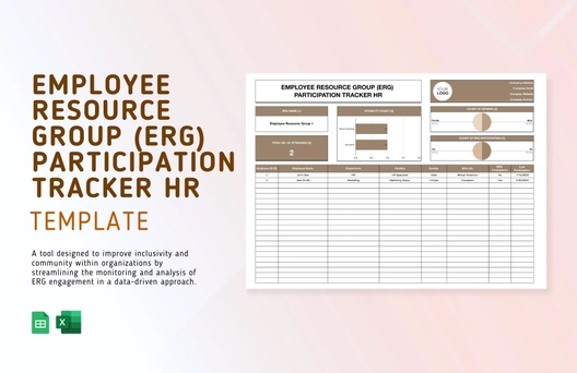 Employee Resource Group (ERG) Participation Tracker HR Template
