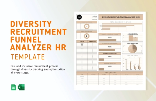Diversity Recruitment Funnel Analyzer HR Template Diversity Recruitment Funnel Analyzer HR Template