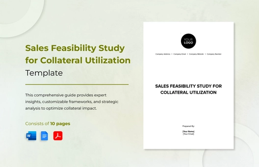 Sales Feasibility Study for Collateral Utilization Template
