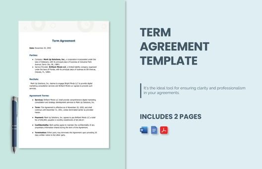 Term Agreement Template