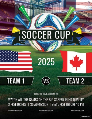 Best Soccer Cup Flyer Template